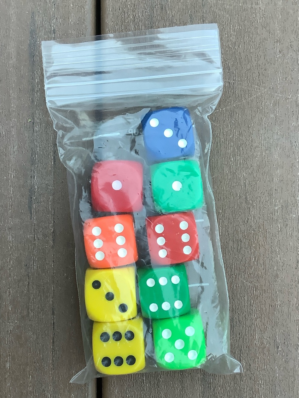 Colorful Kids Dice Set - Multicolor